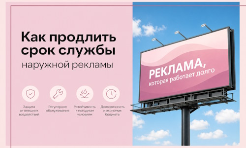 Как продлить срок службы наружной рекламы в  Печоре