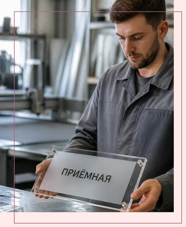 Таблички из оргстекла на заказ в Печоре от 3971 р. | Аванза-Пчр