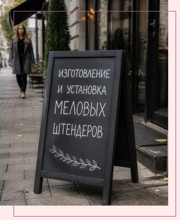 Меловые штендеры в Печоре по цене от 6618 р. | Аванза-Пчр